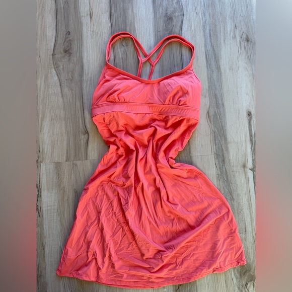 Athleta Coastline Swim Dress Light Coral Sunset - Picture 2 of 6